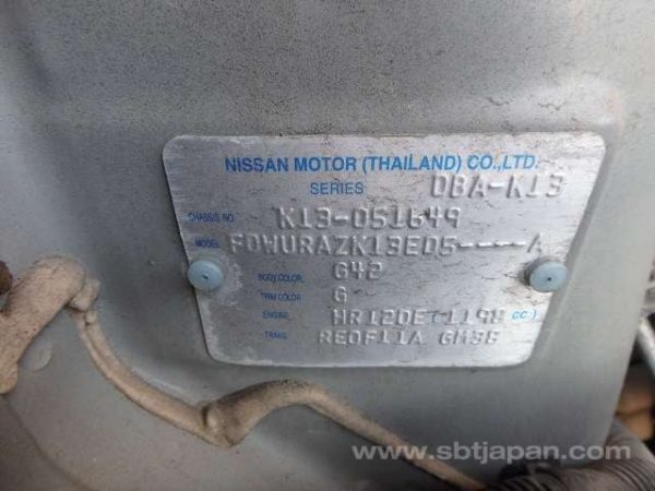 2014 NISSAN MARCH (Stock #: PI8288) - Image 6